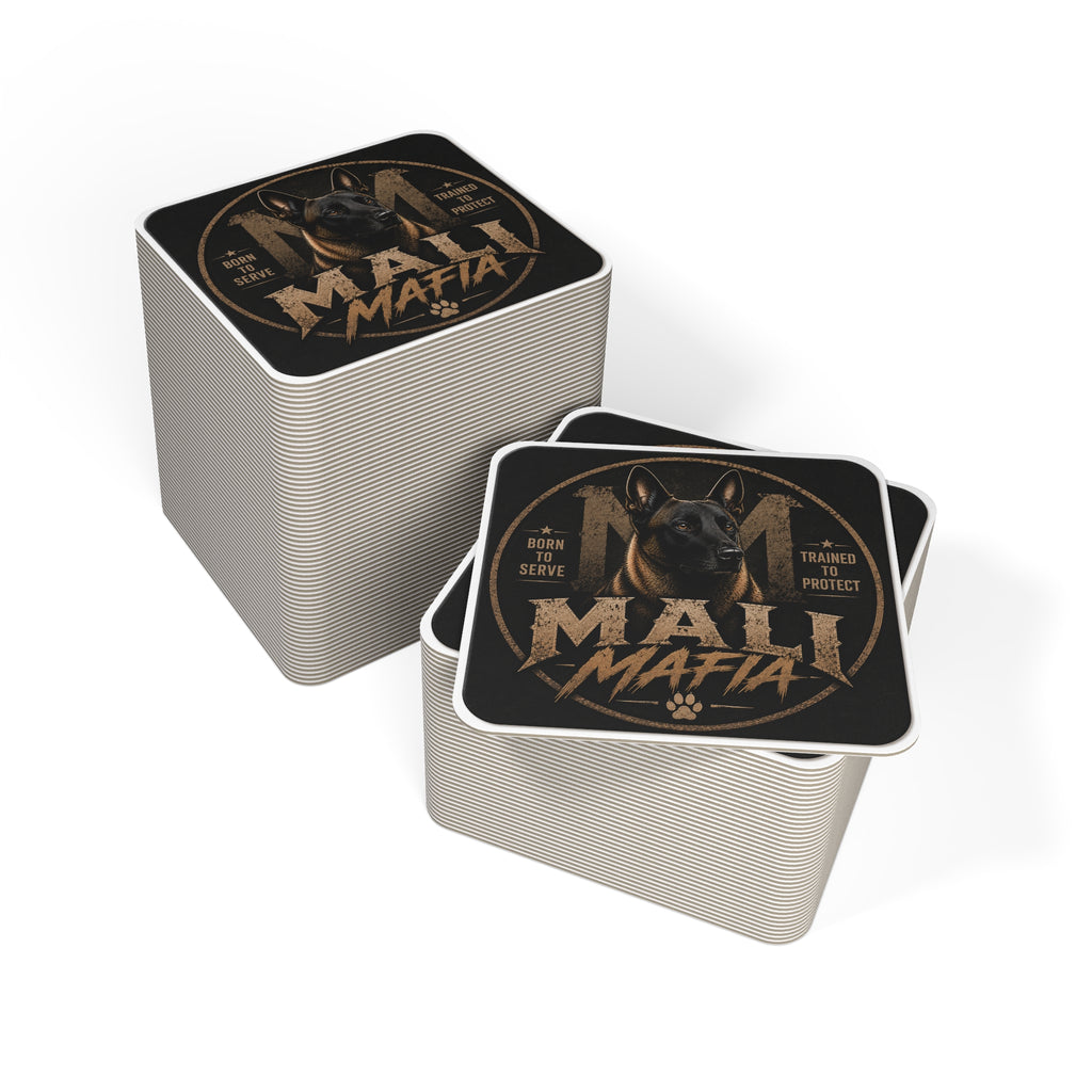 Mali Mafia Dog Coasters - Born to Serve, Trained to Protect (Set)